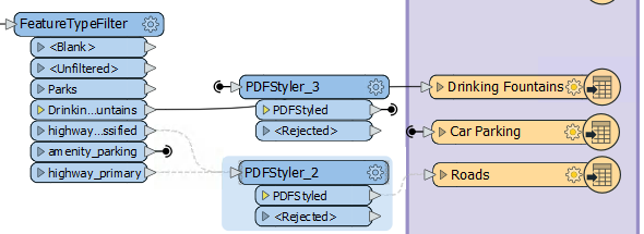 Viewing hidden connection "transmitters"